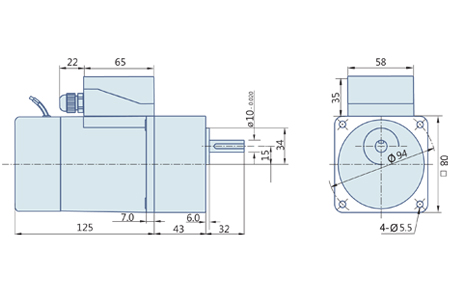 Electromagnetic Brake Motor 25 watt