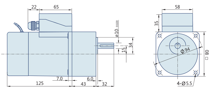 Electromagnetic Brake Motor 25 watt