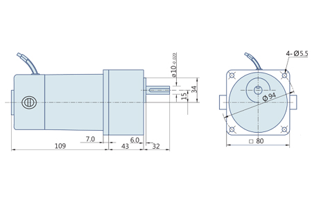 40 Watt : PMDC Geared Motor